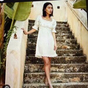 DOEN Sz L Rosen Nightgown in Azure Windswept Floral